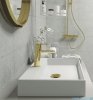 Deante Arnika Gold bateria umywalkowa złota BQA Z20M